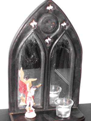 "St Michael, Protect Us" "St Michael, Protect Us"