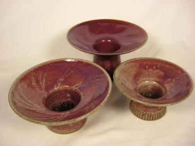 120507.HIM Flower Vases with Wine Glaze 120507.HIM Flower Vases with Wine Glaze
