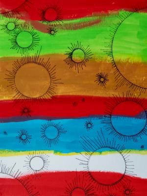 In another quadrant of geometric universe the spores have devoured and absorbed all other geometric forms they have encountered. In another quadrant of geometric universe the spores have devoured and absorbed all other geometric forms they have encountered.