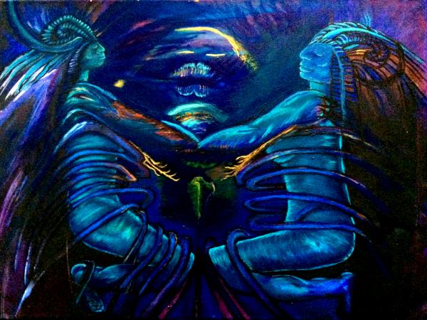 Blue Hued Duality (Original) Blue Hued Duality (Original)