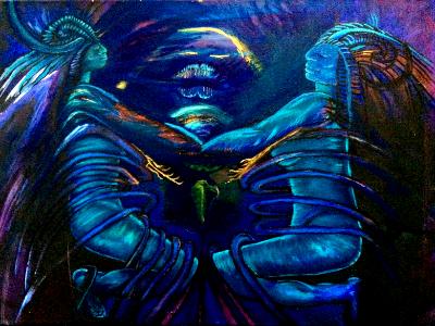Blue Hued Duality (Original) Blue Hued Duality (Original)
