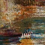 Matted Mini Abstract 17 (Orange series 13-18)