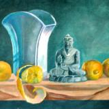 Buddha with Vase and Lemons