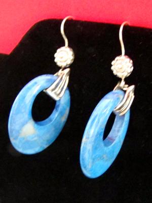 #19 Earrings on sterling silver wires #19 Earrings on sterling silver wires