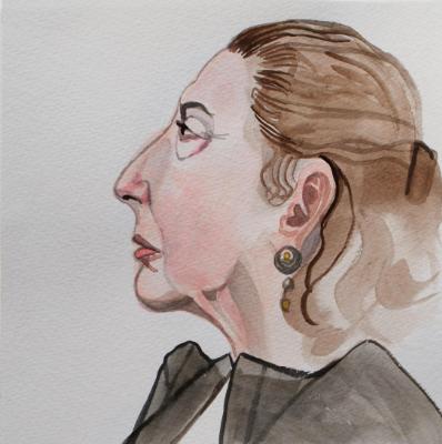 Deborah Watercolor Profile