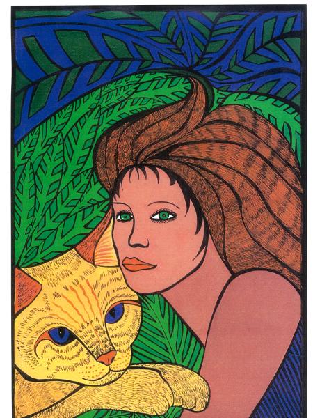 Lady & Cat (sold)