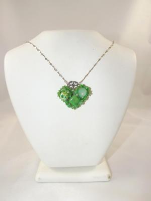 N-85 Green Mosaic Necklace N-85 Green Mosaic Necklace