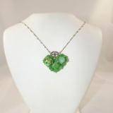 N-85 Green Mosaic Necklace
