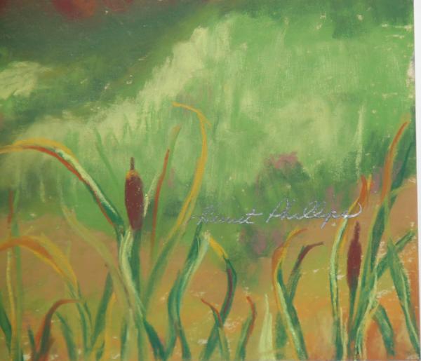 147/S28 Cattails and Pond (SOLD)