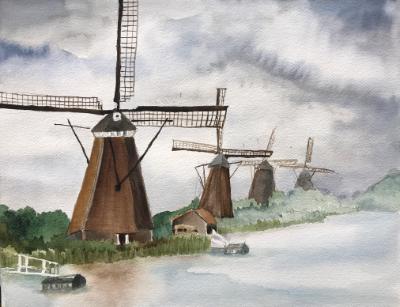 Windmills of Kinderdjik (sold) Windmills of Kinderdjik (sold)