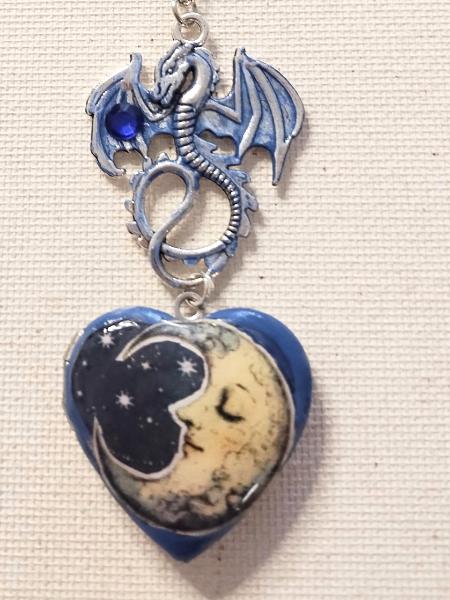 Blue Moon Dragon Locket