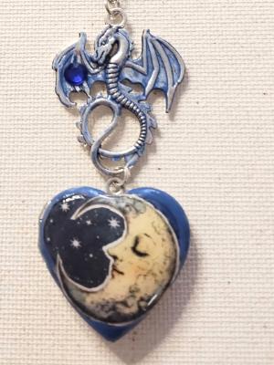 Blue Moon Dragon Locket