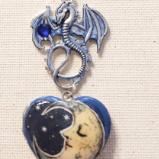Blue Moon Dragon Locket