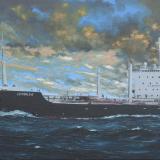 Ecuadorian oil carrier "Esmeraldas", 120cm x 60cm, 2013