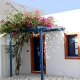 hotel door in Oia, Santorini