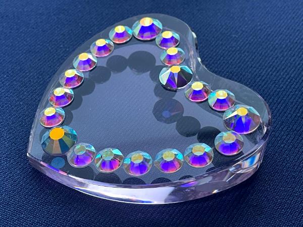 PINK SPARKLY HEART Paperweight