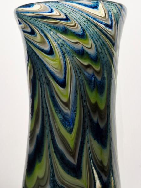 #02052604 drinking glass SeaHawk colors 7H''X3.75''W 22oz $80.00