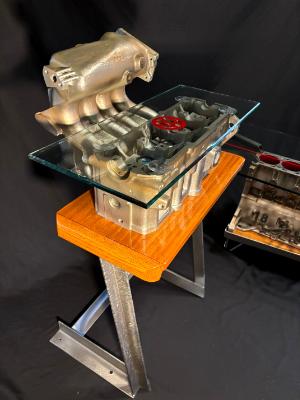 VW 1.8 Head and Intake Custom Built End Table $700 Plus Shipping.