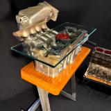 VW 1.8 Head and Intake Custom Built End Table $700 Plus Shipping.