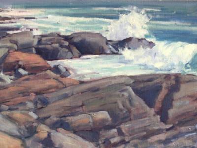 Lobster Cove Surf 24"x36" oil sold Lobster Cove Surf 24"x36" oil sold