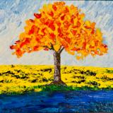 Tree  24x20 Acrylic on Canvas Board