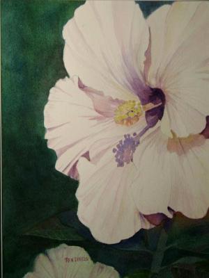 Fleur De Blanc ~ Watercolor ~ 16X20 Fleur De Blanc ~ Watercolor ~ 16X20