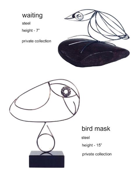 bird mask & waiting | steel