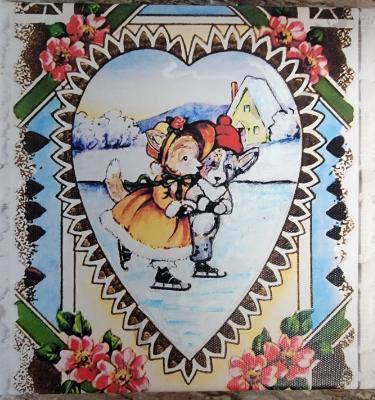 Vintage card look 8x8 Vintage card look 8x8