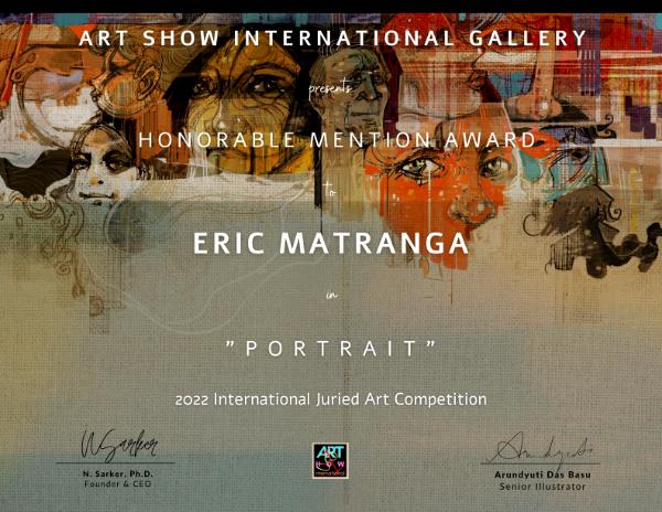 Honorable Mention 2022 3rd Portrait Exhibition