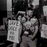 Bernie at Protest