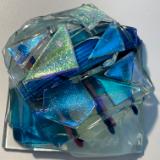 "PRESTO" Dichroic Glass Paperweight