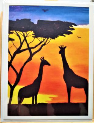 African Giraffes Cards