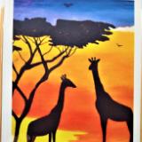 African Giraffes Cards