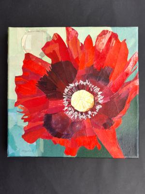 Poppy, paper collage Poppy, paper collage