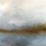 36 x 60 Pale shoreline with Gold
