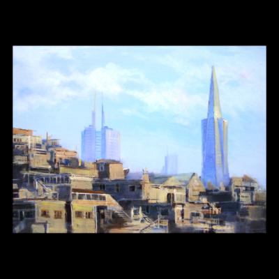 9x12.Valley of the Sky Scrapers 9x12.Valley of the Sky Scrapers