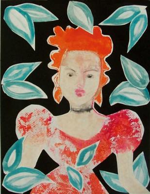 Orange Lady, Blue Leaves Orange Lady, Blue Leaves