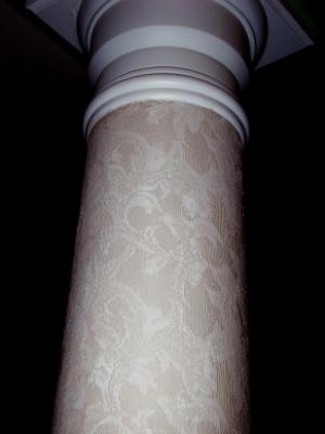 Lace pillar finish Lace pillar finish
