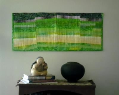 Art Wall Quilt in Green