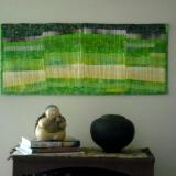 Art Wall Quilt in Green