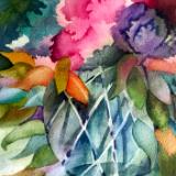 Crystal Vase with Flowers