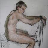  28x38" pastel
