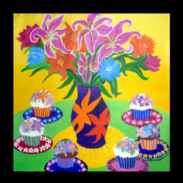 Cupcakes and Flowers