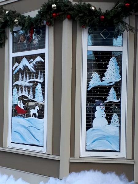 Christmas movie window