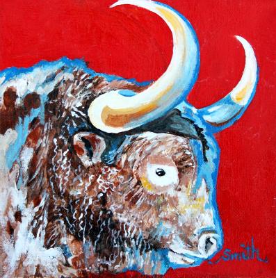 Red, White and Blue Bull Red, White and Blue Bull