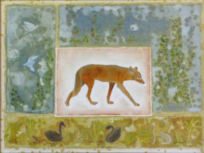 Pompeian Landscape with Canine