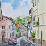 View of the Junin street 1, 30cm x 40cm, 2015