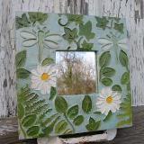 12x12in handcrafted dragonfly frame with 4x4in mirror