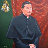 Oil portrait of Father XAVIER PIAZPUEZAN, 50cm x 60cm, 2015