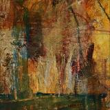 Matted Mini Abstract 18 (Orange series 13-18)